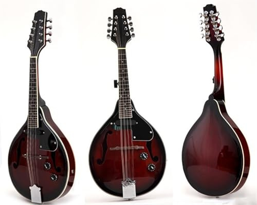 Mandolins Instrument for Beginner Professional Musical Instrument Eight-string Mandolin Electric Mandolin Guitar Mandolin Exquisite(A)