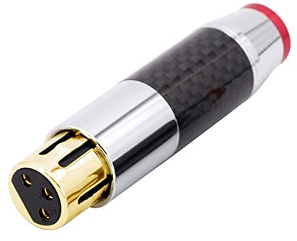 OAJABBGE Adattatore spina HiFi a 3 poli cavo audio adattatore maschio/femmina connettori simmetrici altoparlante jack jack