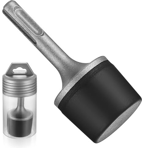 Powered Rubber Hammers for SDS Plus Handle, Powered Mallet Rubber Hammers for Electric Hammer for Radiators Tile Laying Carpentry Plumbing Tool