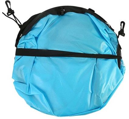 TIKATARER Kajak-Segel, 108 cm, Faltbares Kajak-Wind-Paddle-Board-Segel, Paddle-Board-Segel mit Klarem Fenster, Packraft für Kajaks, Kanus, Schlauchboote, Boote (Blue)