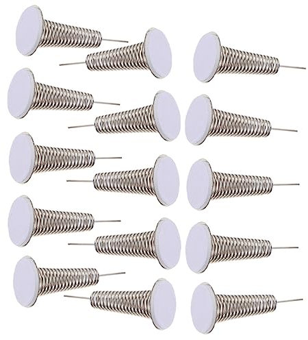 ibasenice 15stücke Teiliges Federn Federsockel Für Autoarmaturenbrett Selbstklebende Metallfeder Basis Für Wackelnde Puppenköpfe DIY Tanzspielzeug Zubehör Für Kreative Bastelarbeiten