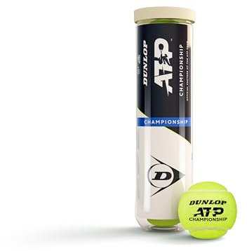 DUNLOP Tennis Ball ATP Championship - for sand, hard court and turf (4 balls)