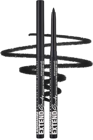 Erinde Schwarz Eyeliner Wasserfest, Long Lasting & Waterproof Eye Liner Pen, Matt Black Drehstift Kajalstift, Creamy Llidstrich Stift