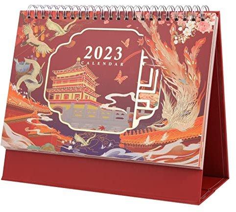 STOBOK Dicker Papierplanerkalender 2023 Desktop-dekorkalender Zeitplan-planungskalender Für