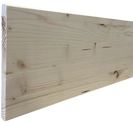 Leimholzplatte 18mm Massivholzplatte Fichte Regal Brett ZUSCHNITT auf Maß (200cm x 30cm 18mm)