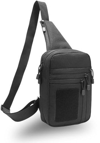 Oxford-Stoff Umhängetasche Militär Verdeckte Waffe Holster Pistole Tragetasche Handfeuerwaffe Halter Tasche Für Outdoor-Camping Verdecktes Jagd Umhängetasche Herren, Brusttasche Herren