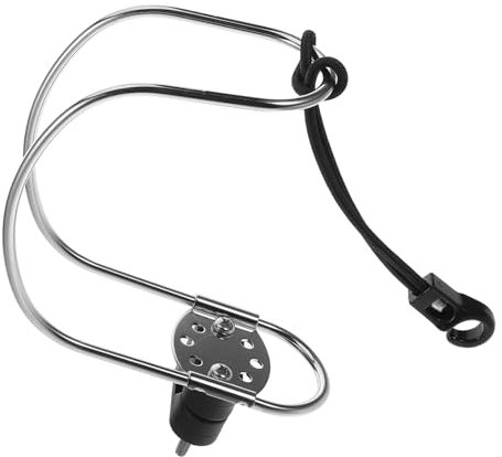 Sosoport Stainless Steel Lifebuoy Holder Bracket Secure Reliable Horseshoe Life Buoy Ring Holder for Boats Yachts Compatibility Stainless Steel Construction