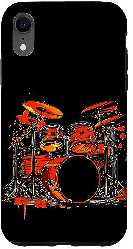 Batterie cool pour les amateurs de batteurs et de groupes de rock Coque pour iPhone XR