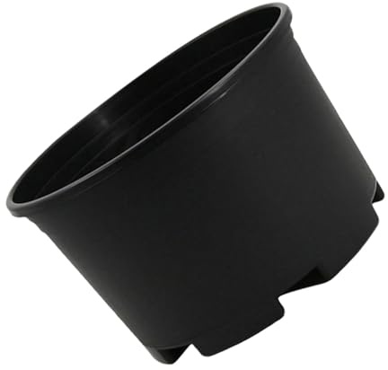 Milisten Grand Pot à Orchidées Rond en Plastique Noir Trous de Drainage Léger pour Jardinage et Plantation de Semis en Intérieur ou Extérieur