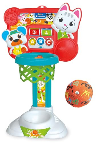 Clementoni Premier Panier de Basket Interactif - Lettres, Chiffres, Sons - 18 Mois+