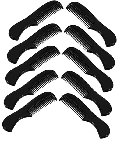 SAFIGLE 10pezzi Pettine Tascabile Per Barba Uomo Pettine Tascabile Per Baffi Per Capelli Uomo Per Barba Pratico Per Cura Della Persona