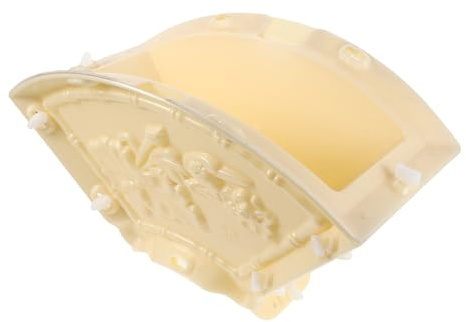 COLLBATH Stampo per Statue in Cemento a Ventaglio 3D per Giardino Esterno, Forma Architettonica Cinese in Plastica Resistente alle Intemperie, per Colonne e Pali di Recinzione da Esterno,