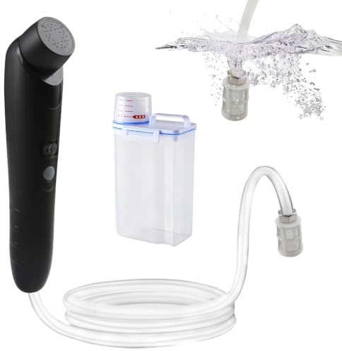 Bidet de voyage électrique portable avec réservoir d'eau de 2,5 l pour douche intime, lit de semaine et randonnée en plein air, pour femmes, hommes et enfants (lot noir)