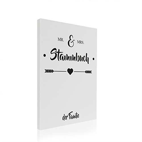 Hochzeitideal Stammbuch der Familie Serie Mr und Mrs A4 weiß