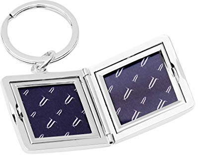 Brillibrum Design Medaillon Mit Gravur Silber Zum Aufklappen 2 Fotos Foto Schlüsselanhänger Rahmen Bilderrahmen Eckig Amulett Schmuck Aufklappbar Öffnen Freundschaft