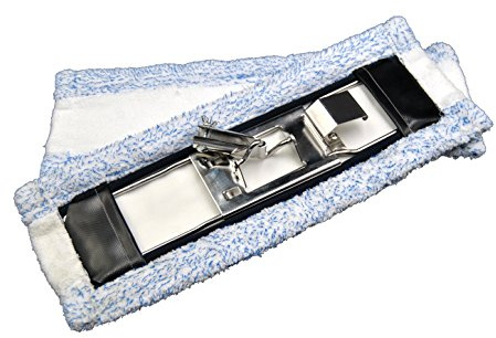 Bodenwischer Halter 42 cm aus Metall und Bodentuch geeignet für Hara | Geeignet für Hara, Leifheit u. v. m., Metallhalter mit Fixierschraube inkl. Bodentuch BLAUEXTREM lang