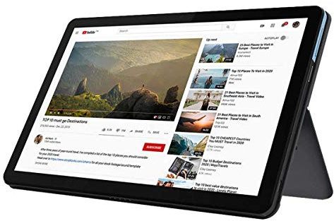 Lenovo Chromebook Duet, display 2 in 1, 10,1 WUXGA (1920 x 1200), MediaTek Helio P60T, 4 GB LPDDR4X RAM, 64 GB eMCP SSD, grafica integrata ARM G72 MP3, Chrome OS, ZA6F0031US, blu ghiaccio + grigio