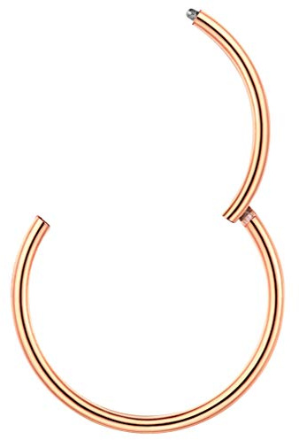 PROSTEEL Nasenpiercing Ohrpiercing 20G/18G Chirurgenstahl Universal Piercing für Nase Septum Ohr Helix Tragus Edelstahl/18k vergoldet 6/7/8/9/10mm Piercing Schmuck für Männer Frauen