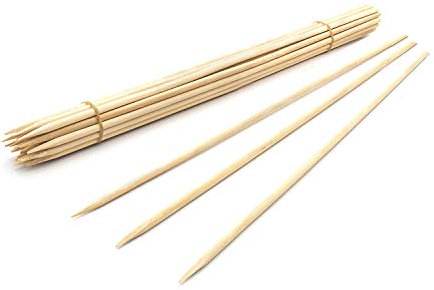 Royal Imports 12 Natural Wood Plant Stake, Floral Picks, Roasting Sticks, Wooden Kebob Grilling Skewers, Sign Posting (25 Pcs)