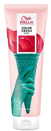 Wella Professional Color Fresh Mask | Temporary Color Refresh Treatment |Semi-Permanent Hair Dye | Wash Out Colour |150ml | Red