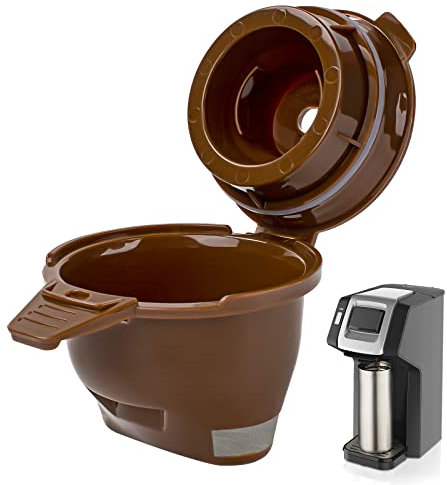 Cesta individual para filtro de café molido – para Hamilton Beach FlexBrew 49957 49974 49976 49979 49957 49954 49947 49940 49950 49966 49968 parte de filtro (marrón) (1)