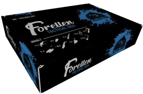 Major Fish Forellen Box 50-teilig Forellenköder Geschenk für Angler