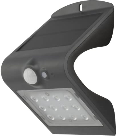 REV BUTTERFLY Solarlampe für außen mit Bewegungsmelder, IP65, anthrazit | IP65 Strahlwasserschutz I LED Strahler 1,5 W
