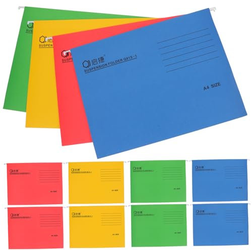 Gogogmee 12stücke Teiliges Hängemappen Mit Stabilen Eisenhaken Bunte Ordner Für Dokumente Quittungen Und Mehr Für Büro Zuhause Und Schule Organizer Für Einfache Ablage Und Transport