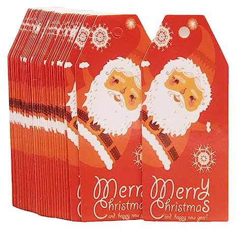 100 x Frohe Hängeetiketten, niedlicher Druck, weiße Papieranhänger, Geschenkanhänger für Hochzeit, Geschenkverpackung, Dekoration, 100 Stück/Set, weißes Papier, Geschenkanhänger, Frohe Hängeetiketten,