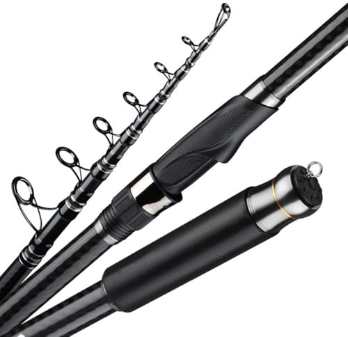 YADLCR 2.1M-5.4M Carbon Meer Angelrute Casting-Rute Lange Superharte Teleskop-Angelrute(5.4m)