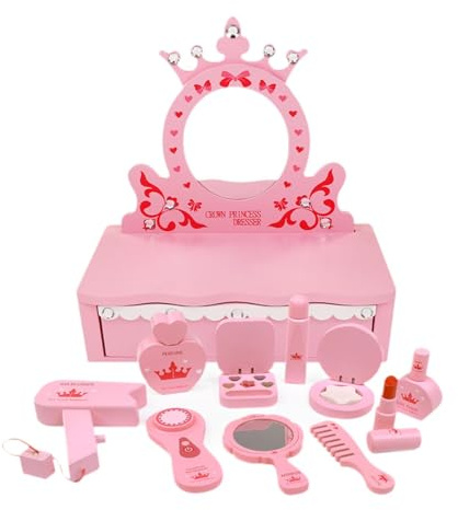 TTETTZ Coiffeuse pour Enfants, Jouet, Jeu de Rôle, Ensemble de Coiffeuse pour Enfants