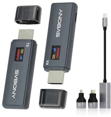SVBONY TransAir1 5.8G Wireless HDMI Transmitter and Receiver for Office