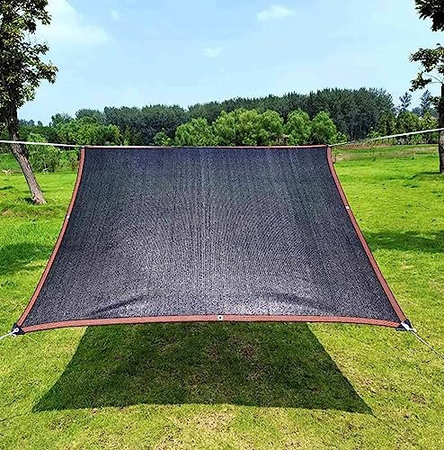 Vela ombreggiante ad angolo retto 90% telo parasole per pergola, rete per la privacy del giardino, copertura per serre, patii, soluzione ombreggiante esterna, colore nero, 6 x 6 m