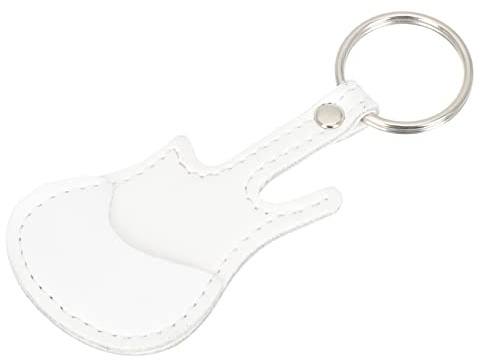 Milisten Portátil Soporte para Púas De Guitarra PU Funda De Almacenamiento para Plectros De Guitarra y Ukelele Llaveros Prácticos para Accesorios