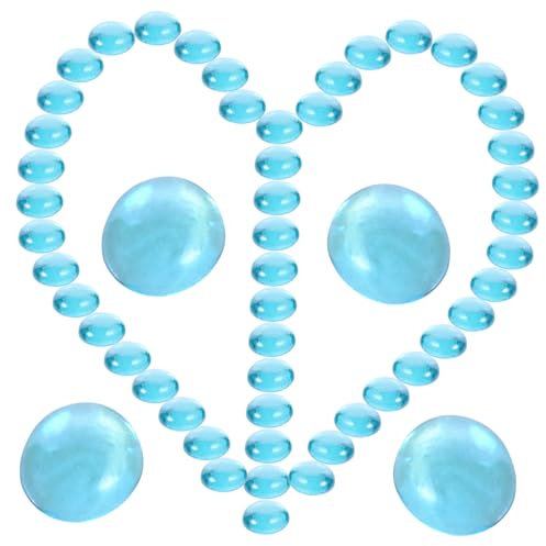 HYTROVE Glass Stone Decor for Fish Tanks DIY Aquarium Gravel Smooth Surface Decorative Stones for Aquascaping Ponds Water Features and Flower Arrangements