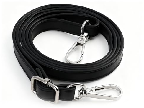 Cinghie per Borse in Pelle Regolabili da Donna – Cinghie di Ricambio Lunghezza 85-150 cm con Fibbia Argento – Tracolle Elegantemente Progettate per Borse a Tracolla e Borsette