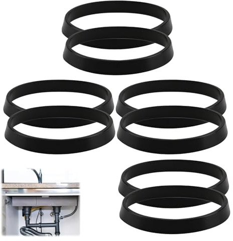 VYNZOR Évier de Cuisine Tuyau D'évacuation Bouchon D'obturation Joint 40mm Joint de Vidange Égouttoir Bague D'étanchéité Rondelle en Caoutchouc,8 pièce