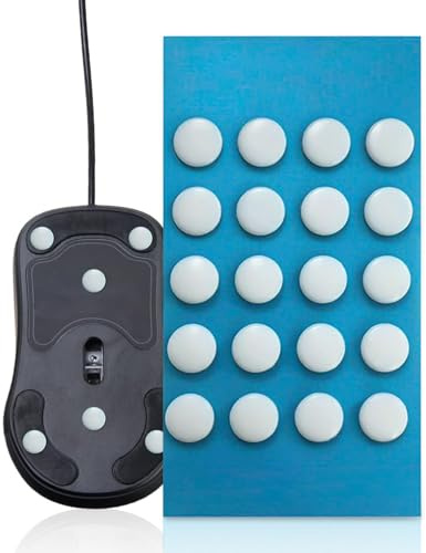 Anti- glidande musdekaler - 11 cm x 16 cm specifikation, integrerad | precisionsbearbetad komponent, supergreppstruktur, vit finish | Fotkuddar för och professionella kontor