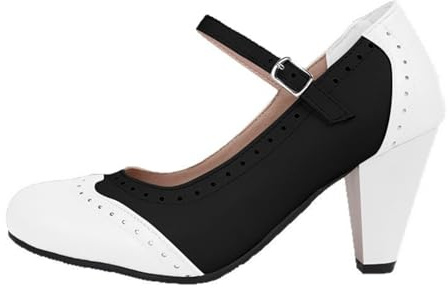 Damen Trachtenschuhe Elegant Pumps Brautschuhe Bequeme Geschlossene Spangenpumps Plateau Absatzschuhe Breite Füße Blockabsatz Hochzeiten Schuhe Weite H Keilpumps