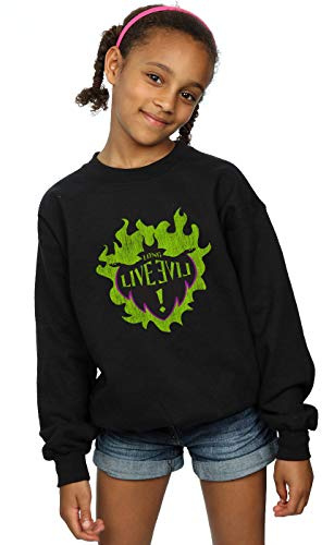 Disney Girls The Descendants Maleficent Long Live Sweatshirt Black 9-11 Years