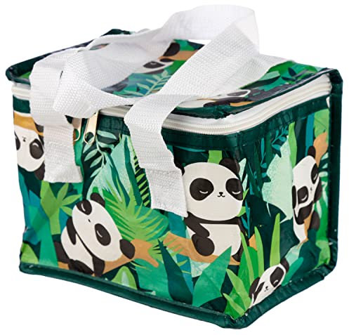 Borsa Termica Porta Pranzo a Tema Panda - Pandarama, Borsa Frigo Merenda per Scuola e Ufficio