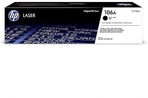 HP 106A (W1106A) Original Toner Schwarz für HP Laser 107, 135, 137