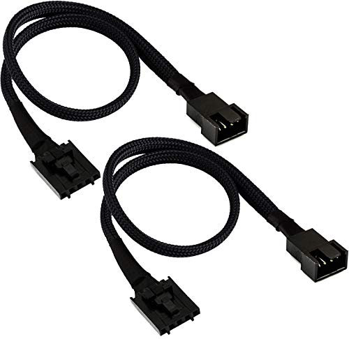 TeamProfitcom 5-Pin Female 4 Pin PWM Cooling Fan Power PC Fan Extension Adapter Cable for Dell Motherboards 16 Inches (2 Pack)