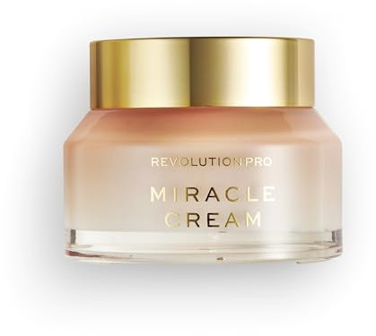 Revolution Pro, Miracle Cream, Hydrating & Beautifying Face Cream, Reduces Dull Complexions, Lightweight Formula, Contains Hyaluronic Acid & Niacinamide, 50 ml