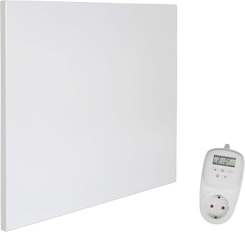 VIESTA® Pannello Riscaldante a Infrarossi con Termostato [TELECOMANDO + CONTROLLO WIFI] – Radiatore a Infrarossi – Pannello Riscaldante con Tecnologia Carbon Crystal – (Modello TH12 WIFI - 400W)