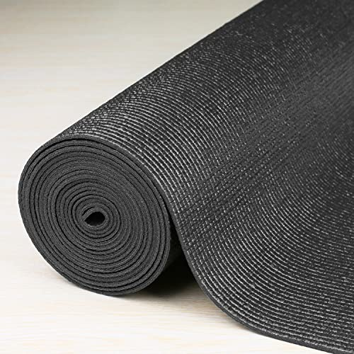 HooTown Moosgummi-Werkzeugkastenauskleidung, Regalauskleidung, Schubladenmatte, 0,3 cm dick x 61 cm breit x 61 m lang, Schwarz, kein Rutschen zum Schutz von Schrank, Garage, Wagen, Werkzeugkasten