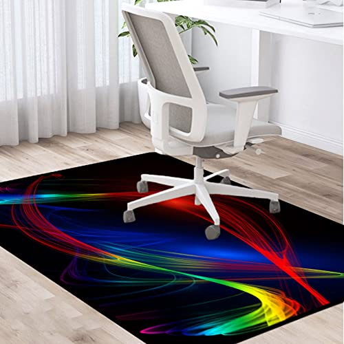 PLMM Bürostuhlunterlage Bodenschutzmatte Bürostuhl Teppichschoner Gaming Fußboden-Matte rutschhemmend Bodenschutz für Parkett,Laminat,Hartböden und Teppichboden 70x100cm