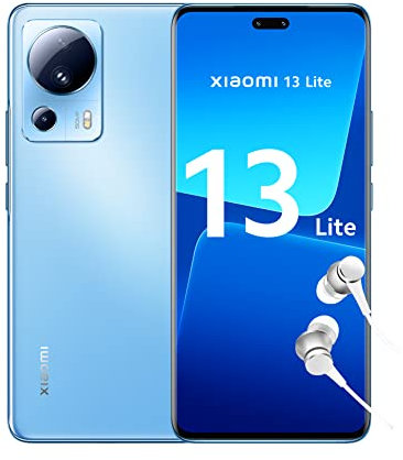 XIAOMI 13 Lite - Smartphone de 8+128GB, Pantalla de 6,55 AMOLED 120Hz, Snapdragon 7 Gen 1, Triple cámara de 48MP, 4500 mAh, Azul (Versión ES + 3 años de garantía)