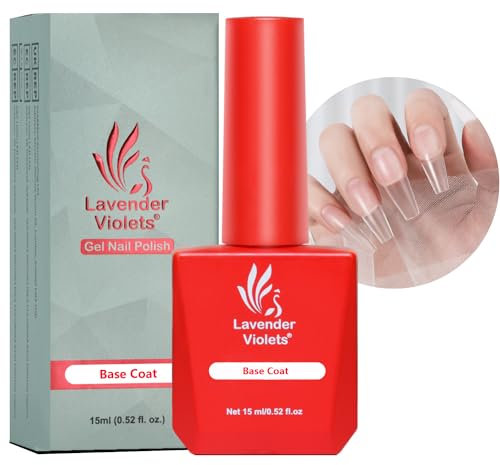 Lavender Violets 15ml Gel Nagellack Unterlack Base Coat Maniküre Soak Off UV LED Varnish dauerhaft lang anhaltend A101