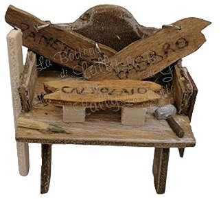 Banchetto insegne mestieri per presepe- Accessori Per presepe